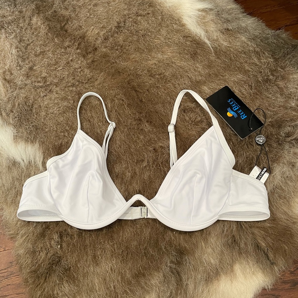 FashionNova White Bikini Top